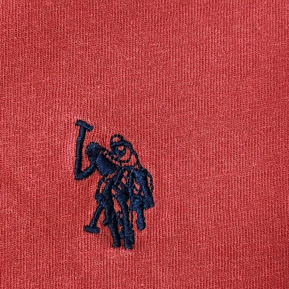 U.S. Polo Assn. Men's Solid V-Neck Short Sleeve T-Shirt Size XL Red - Picture 5 of 9